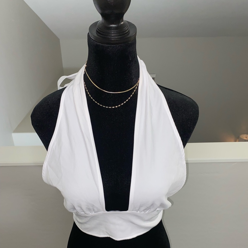 Hm Halter Top White Size XS Women’s
